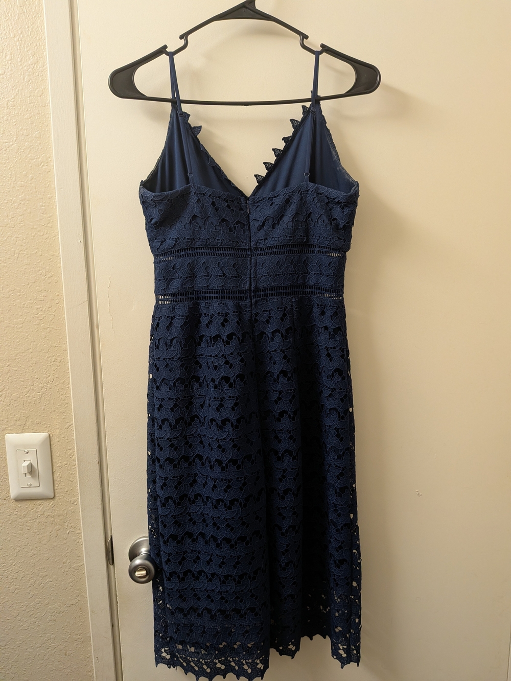 Aqua Lace Midi Dress